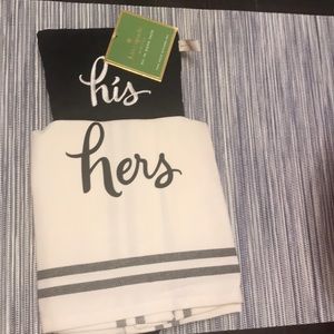 NWT Kate Spade His and Hers Kitchen Set